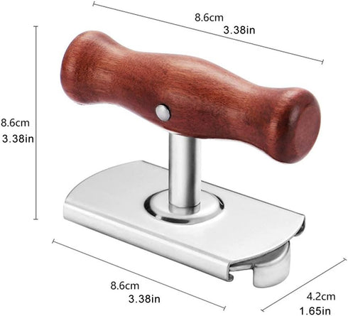 Jar Opener Stainless Steel Adjustable Tool for 1-4 inches Bottle Can Lids, Fit Seniors, Arthritis, Women, Chilren, Weak Hands...