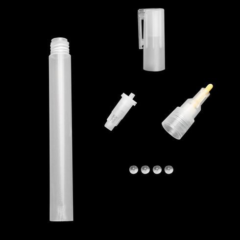 6PCS Fill Blank Paint Touch Up Marker 3mm Plastic Liquid Empty Tube Accessory For Graffiti Fillable Empty Acrylic Paint Art Supplies...