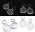 25PCS Clear Acrylic Photo Keychains - Round Blank Insert Photo Picture Frame Split Ring Keychain Snap In - Wallet Friendly Key Ring for Women & Me...