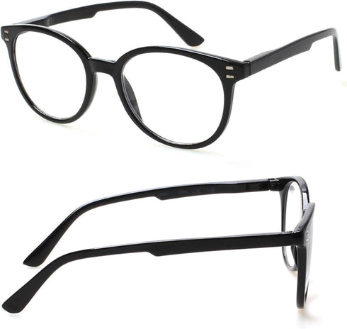 3 Pack Reading Glasses Spring Hinge Stylish Readers Black/Tortoise for Men and Women (3 Mix, 1.0)Medium...