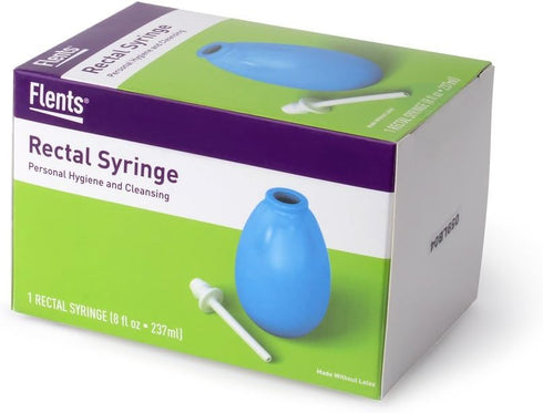 Flents Rectal Syringe, Reusable & Easy to Clean, Blue...