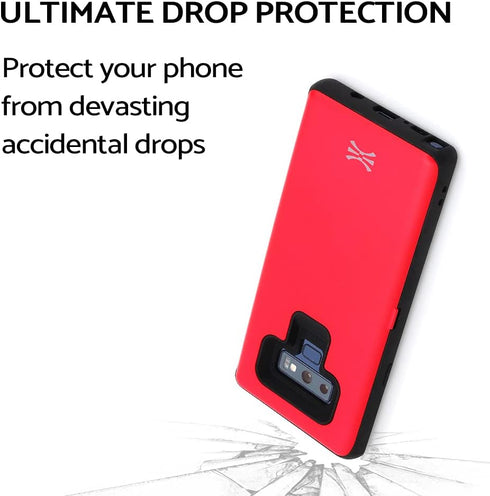 TORU CX PRO Case for Galaxy Note 9, with Card Holder | Slim Protective Cover with Hidden Credit Cards Wallet Flip Slot Compartment Kickstand | Inc...