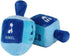 Stuffed Plush Dreidel with Rattle for Hanukkah - 6" x 3" Embroidered with The Hebrew Drydel Letters and English Transliteration My First Chanukah ...