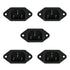 Baomain 3P IEC 320 C14 Male Plug Panel Power Inlet Sockets Connectors AS-05 AC 250V 10A (5PCS)...
