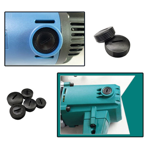 55pcs Black Carbon Brush Cover Plastic with Slotted Connector Multi Diameter 9.8mm-21.8mm Replacement Parts for Hammer Grinder Electric Power Tool...