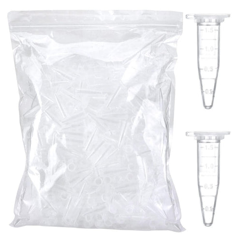 1.5ml Microcentrifuge Tubes 500pcs, EO Sterilized Plastic Small Vials with Caps for Sample Storage without Leakage(500)...