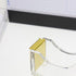 NatSumeBasics Tape Dispenser Desk Pure Gold Acrylic Washi Tapes Holder Dispenser for Aesthetic Office School Accessories Supplies (Clear Yellow Go...