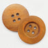Chenkou Craft 20pcs Big Size 50mm 2" Light Brown Round Wood Buttons 4 Holes Craft Sewing Button...