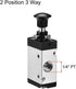 uxcell 2 Position 3 Way Pneumatic 1/4" PT,Manual Hand Pull Push Solenoid Valve,Pneumatic Air Hand Lever Operated Valve...