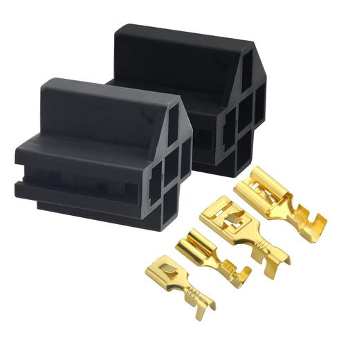 WMYCONGCONG 10 Sets 5 Pin Relay Connector 12V Socket 30A /40A with 10mm 6.3mm Terminals, Car Truck Vehicle Terminal Relay Case Holder...