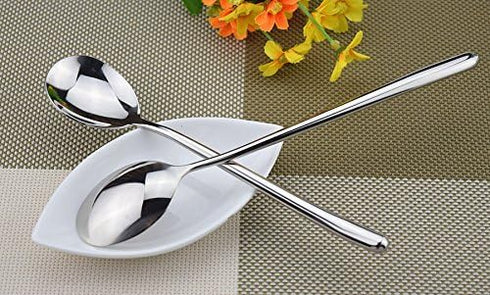 Stainless Steel Soup Spoons Long Handled Spoons Silver Pack of 5...