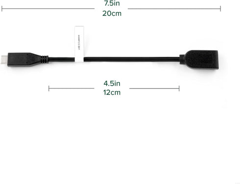 Plugable USB C to USB Adapter Cable with Driverless Technology, Enables Connection of USB Type C Laptop, Tablet, or Phone to a USB 3.0 Device (8 i...