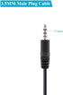 Fancasee 2-Pack 3.5mm 1/8" to Speaker Wire TRRS Stereo Male Plug to Bare Wire Pigtail 3.5mm Jack Connector Adapter Repair Audio Cable for Micropho...