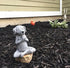 4.7" Meditation Dog Statue Yoga Dog Garden Decor Buddha Art Sculptures Home Ornament Garden Decoration, Home Decoration (Meditation Dog Statue, Do...