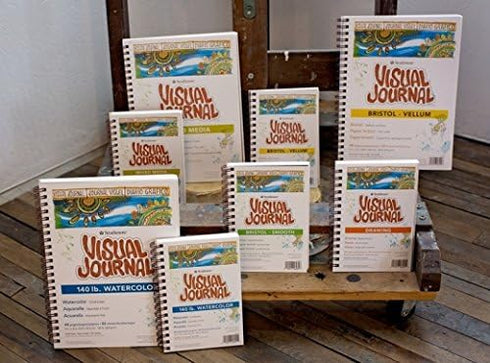 Strathmore 300 Series Visual Bristol Journal, 5.5"x8" Vellum, Wire Bound, 24 Sheets...