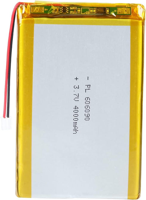 AKZYTUE 3.7V 4000mAh 606090 Lipo battery Rechargeable Lithium Polymer ion Battery Pack with PH2.0mm JST Connector...
