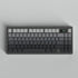 PBT Grey Gradient Keycaps, Keycaps 75 Percent, 125 Keys Cherry Profile Heat Sublimation Custom Keycap Set for Mx Cherry Mechanical Keyboard 61/64/...