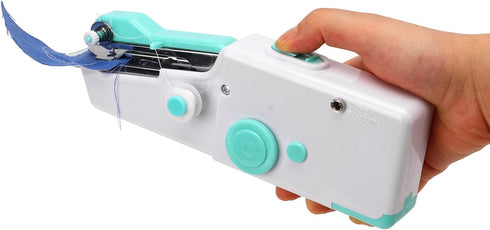 Handheld Sewing Machine, Portable Mini Sewing Machine Hand Held Small Mending Machine Household Tool for Fabrics Clothing Kids Cloth Home DIY Begi...