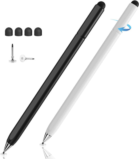 Stylus Pen for Touchscreen, 2 in 1 High Sensitivity Rotatable Disc Stylus for iPhone iPad Pro Tablets Samsung Tablets Chromebook All Universal Tou...