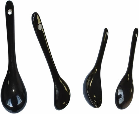 3 sets of 8 Color Porcelain Egg Spoons Ceramic Spoons 4.7 inch Coffee Dessert Yogurt Tea Milky Tea (16 pcs)...