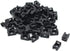 (100 Of Pack) Black 4.5mm Cable Tie Mount Base Saddle Type Mount Screw Wire Bundle Base Holder Width Cable Large Size 0.6 inch...