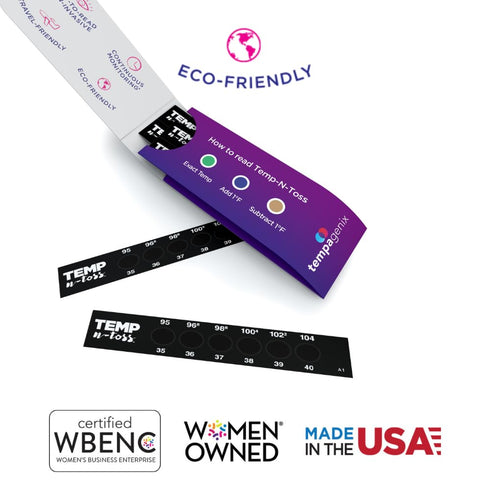 Fast Reading Disposable Forehead Thermometer Strips - Temp-N-Toss for Accurate & Hygienic Baby Temperature Measurement - Easy to Use and Reliable ...