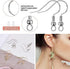 2 Colors Earring Hooks,300 PCS Earring Making Kit, Hypoallergenic Earring Hooks for Jewelry Making?White+Gold?...