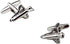 Shuttle Nasa Plane Rocket Space Station Spaceship Pair Cufflinks in a Presentation Gift Box & Polishing Cloth...