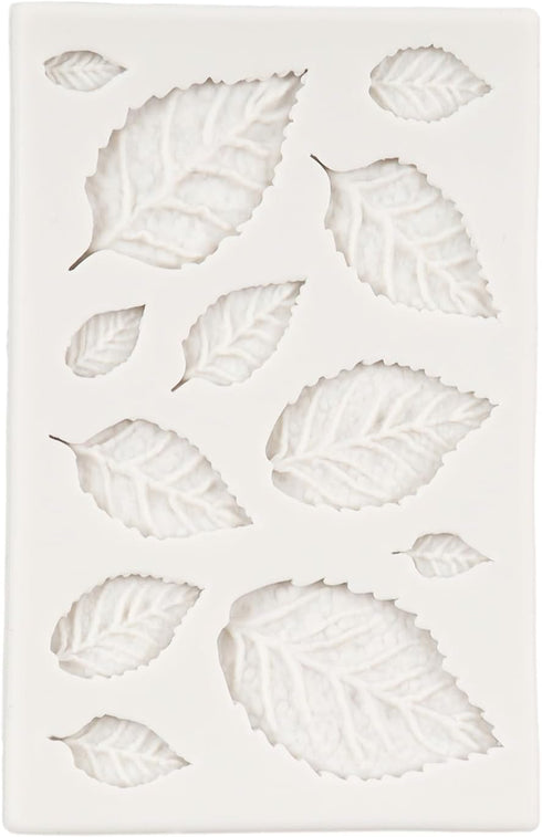 Rose Leaf Silicone Fondant Molds For Cake Decorating Cupcake Topper Chocolate Candy Gum Paste Polymer Clay...