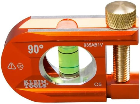 Klein Tools 935AB1V No-Dog Level, 2.5-Inch Conduit Bending Level, 1 Vial, ACCU-BEND Level Eliminates Dog-Legs in Offsets and Saddle Bends...