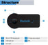 Bluetooth AUX Adapter for Car, Wireless Audio Receiver Portable Hands-Free Car Kits with AUX 3.5mm...