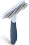 Dog rake deshedding dematting Brush Comb - Undercoat rake for Dogs, Cats, matted, Short,Long Hair Coats - Brush for Shedding, Double Row Stainless...