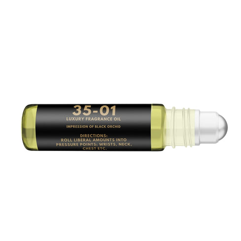 Concentrated Luxury Perfume Oil - 0.34 fl oz/10ml Roll-on Bottle - Travel Friendly - Alcohol Free - For Men and Women (Impression of T. Ford Black...