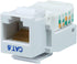 Monoprice Cat6 RJ45 Toolless Keystone Jack - For 22-24AWG Solid Wire, For Use With Wall Plate or Ethernet Panel, White...