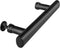 Shower Door Handle Hole to Hole 145mm(5.7inch), Push Pull Door Handle Stainless Steel, Sliding Barn Door Handle for Bathroom Glass Doors, Black Sh...