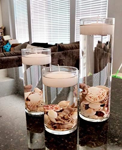 Floral Supply Online - 9" Tall x 3.5" Wide Cylinder Glass Vase and Flower Guide Booklet - for Weddings, Events, Decorating, Arrangements, Flowers,...