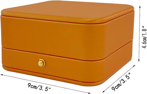 Luxurious Premium Grade Organge PU Leather Jewelry Case for Brooch Pin Badge...