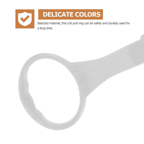 Totority 1 Pair cot playpen Items Bed Crib Pull Rings Infant Bed Stand up Rings Pull up Rings The Fence Supplies Safety Ring Child Accessories Por...