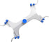 StonyLab Aluminum Double Burette Clamp, Adjustable Double Burette Clamp Buret Clamp Butterfly Style Spring Loaded Lab Accessory for Laboratory...