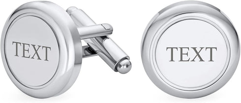 Two Tone Solid Round Bar Executive Cufflinks For Men Shirt Cufflinks Gold Plated Silver Tone Steel Graduation Gift Hinge Bullet Back...