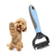 Double-Sided Pet Grooming Tool Undercoat Rake for Dogs and Cats - Professional Dematting Brush, Shedding Comb, Mat Remover, Deshedding, Safe Detan...