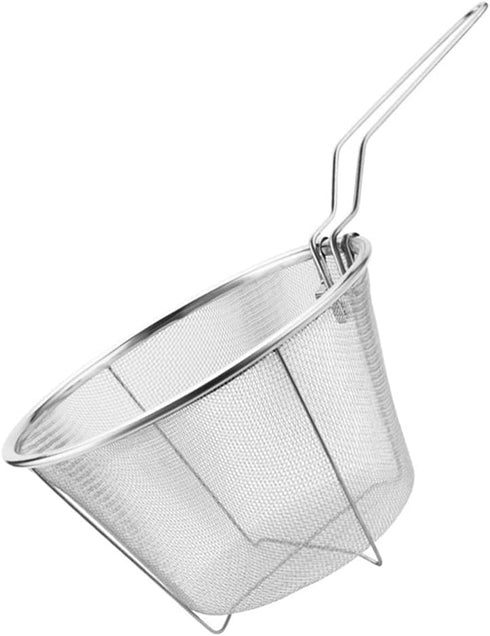 Tofficu Deep Fry Basket With Handle, Foldable Frying Basket 6-Inch, Stainless Steel Mesh Basket Round Fryer Basket For Kitchen Frying...