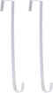 Sattiyrch 15" Wreath Hanger for Front Door,Sturdy Steel Wreath Door Hanger,Over The Door Hanger Hook (White,2)...