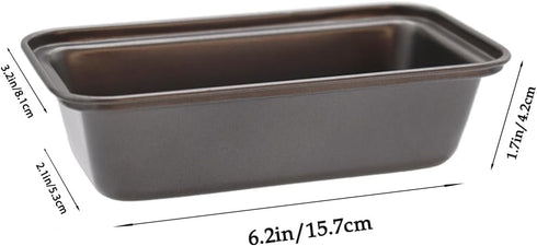6 PCS Nonstick Carbon Steel Baking Bread Pan,Mini Loaf Pans,Small Banana Bread Tins,6.2" x 3.2"...