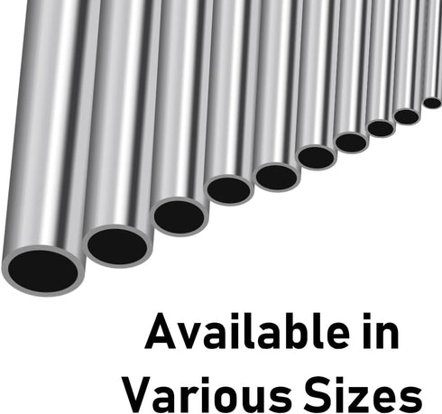 5/16" OD 304 Stainless Steel Tube, Thickened 304 Stainless Steel Seamless Tubing Round Metal Pipe, 7.87" Length Industrial Metal Straight Tube, 4 ...