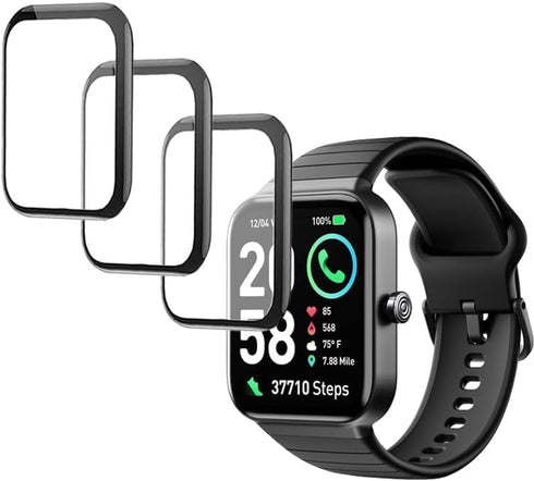 3D Screen Protector Compatible with SKG V7 Cyber and IDW15 1.8” Fitpolo Smart Watch...