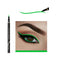 DNM Cat Eye Makeup Waterproof Neon Colorful Liquid Eyeliner Pen Make Up Comestics Long-lasting Black Eye Liner Pencil Makeup Tools (green)...