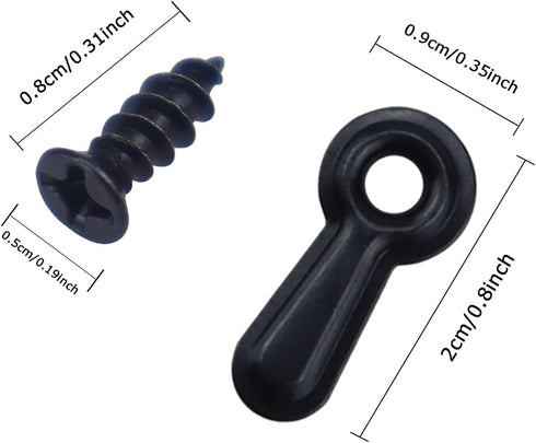 Picture Frame Turn Button Fasteners Set - 100 Pieces Picture Frame Hardware Backing Clips Photo Frame Hardware Clips with 100 Pieces Screws for Cr...