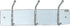 Safco 4161 Wall Rack Coat Hook, 3 Hook, Silver...