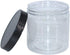 12 Pack 16 oz Plastic Jars With Lids, Extra Labels, 1 Pen, Clear PET Seal Jar for Food Storage,Wide Opening Storage jar For Dry Food, Peanut, Powd...